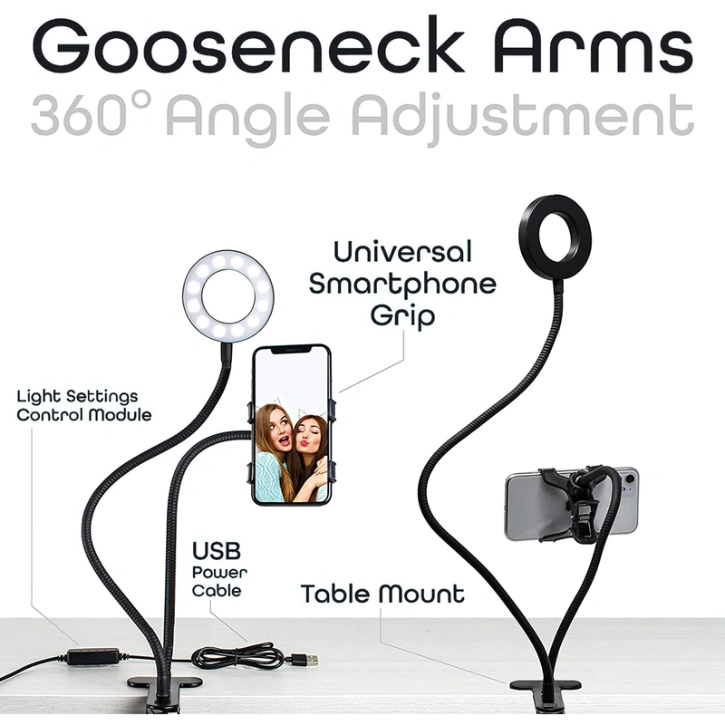 3 Lighting Modes Photography selfie light ring 