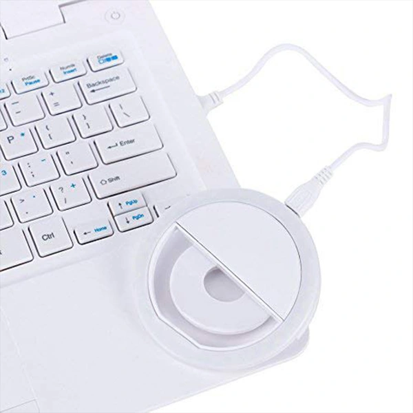 portable USB rechargeable LED selfie ring light for mobile