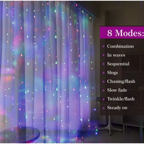 USB Copper Wire Curtain Light LED Christmas Day String Light 