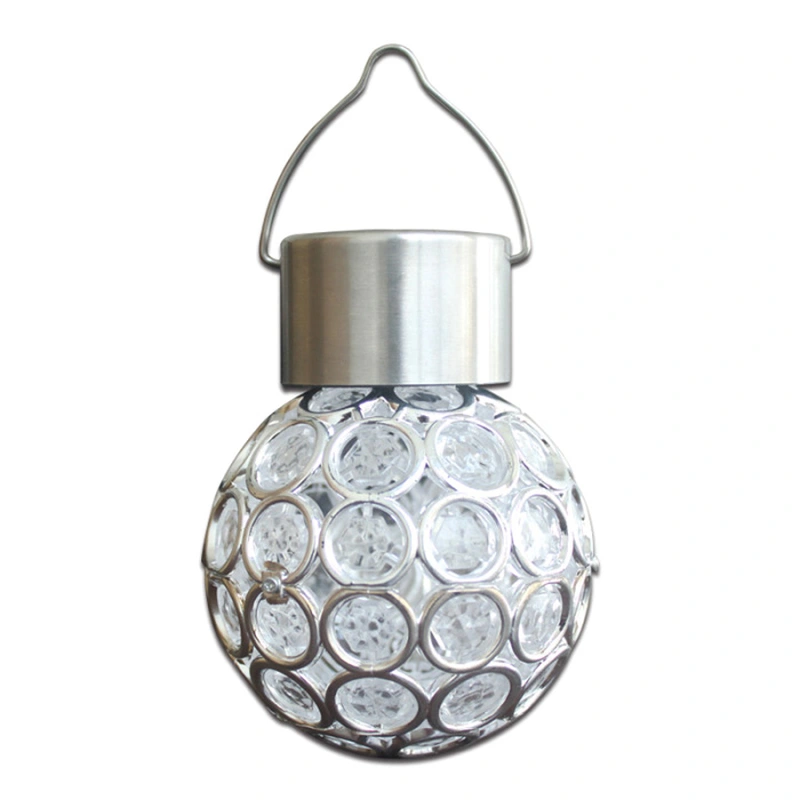 Solar Light Ball Hanging Stainless Steel for Garden