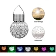 Solar Light Ball Hanging Stainless Steel for Garden