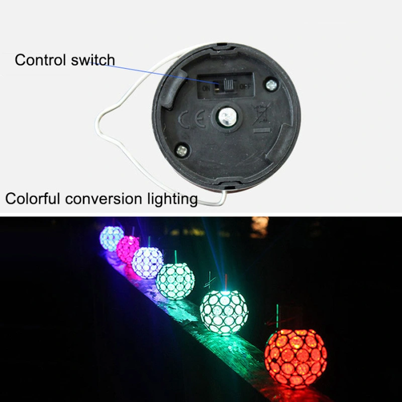 Solar Light Ball Hanging Stainless Steel for Garden