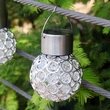 Solar Light Ball Hanging Stainless Steel for Garden