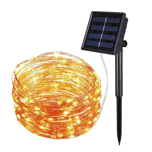 12m led solar christmas tree lights Holiday Lighting Solar led String Lights Outdoor wholesale For Christmas Decoration