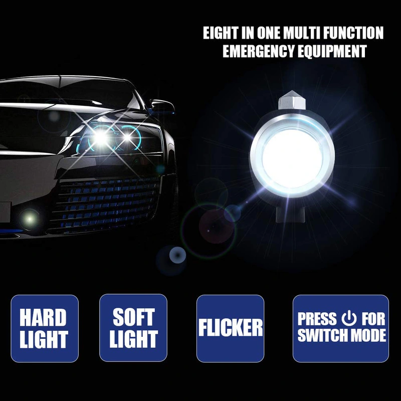 Emergency Usage MultiFunction Outdoor Solar Power Tactical Flashlight 