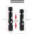 USB Rechargeable  LED Flashlight Aluminum Alloy Light 