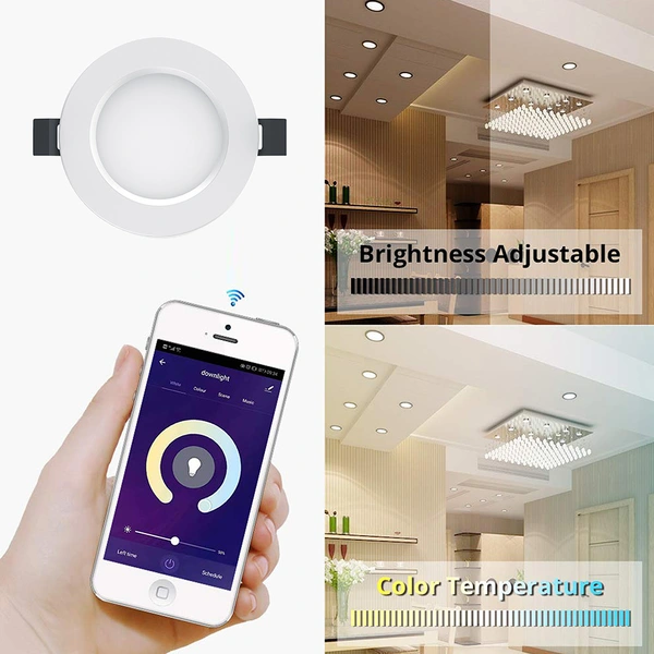 5W Round RGB Smart Home Mesh Recessed LED Downlight For Indoor