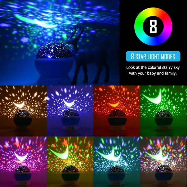 Led Star Sleeping Sky Night Lamp