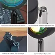 Sun Sunset Rainbow Projection Light Night Light Lamp 