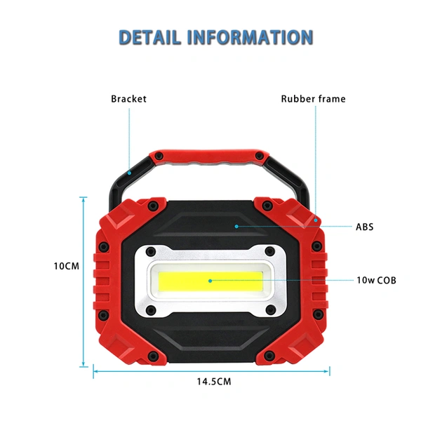 Portable work lights rechargeable Battery power bank work light