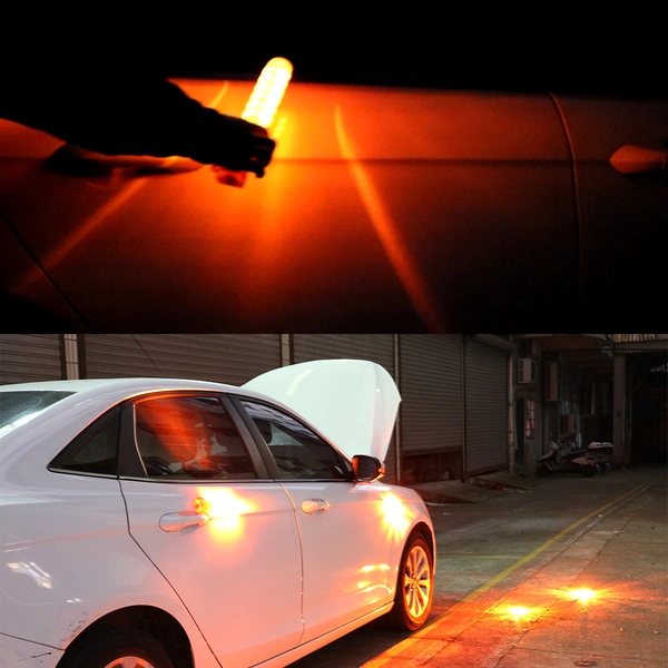 LED Road Safety Flashing Warming Light, Rechargeable Warning Lamp