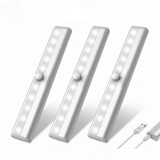 New Rechargeable LED Closet Light Motion Sensor led Under Cabinet Light Use for Closet Cabinet Wardrobe