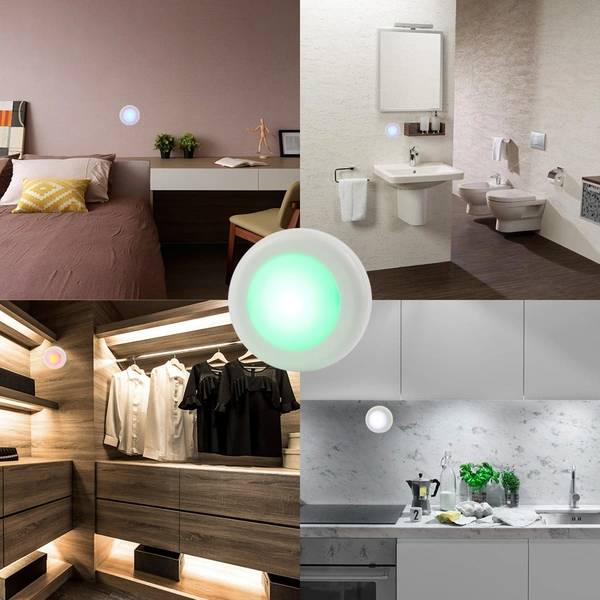 LED RGB Color Changing indoor lighting Battery Operated Closet Lights 