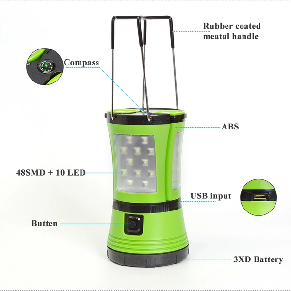 camping lamp 18650 battery Rechargeable Camping Lantern