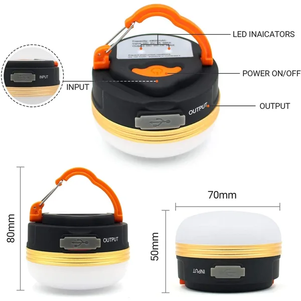 Rechargeable Led Camping Lantern lamp 