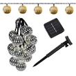outdoor solar string lights 20 LED ball Christmas lighting