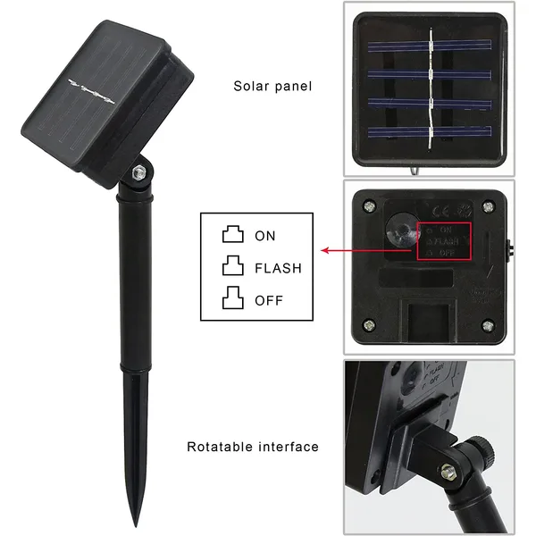 outdoor solar string lights 20 LED ball Christmas lighting