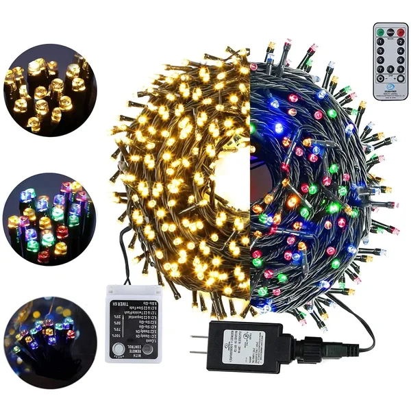 LED color-changing string lights 9 lighting modes