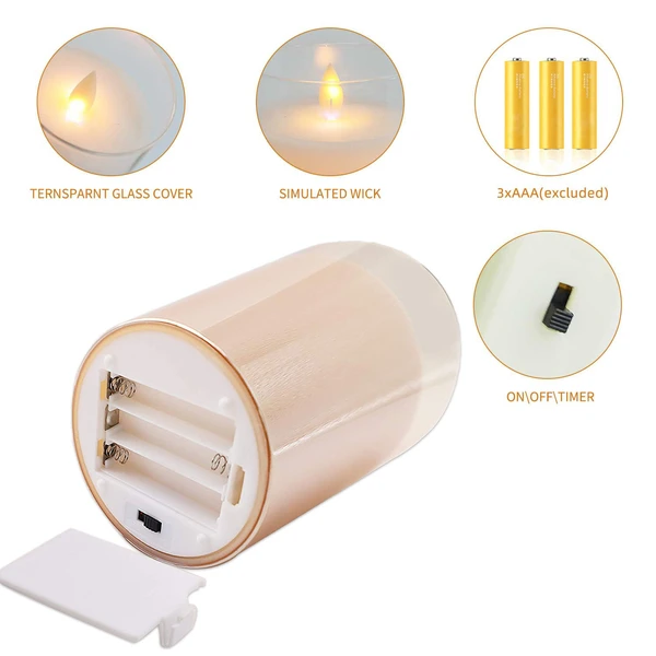 LED remote control simulation false candle light 