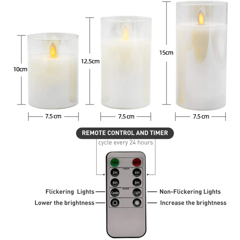 LED remote control simulation false candle light 