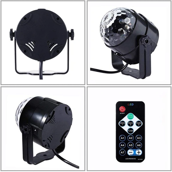 7 Colors Sound Activated Remote Control Dj Lights