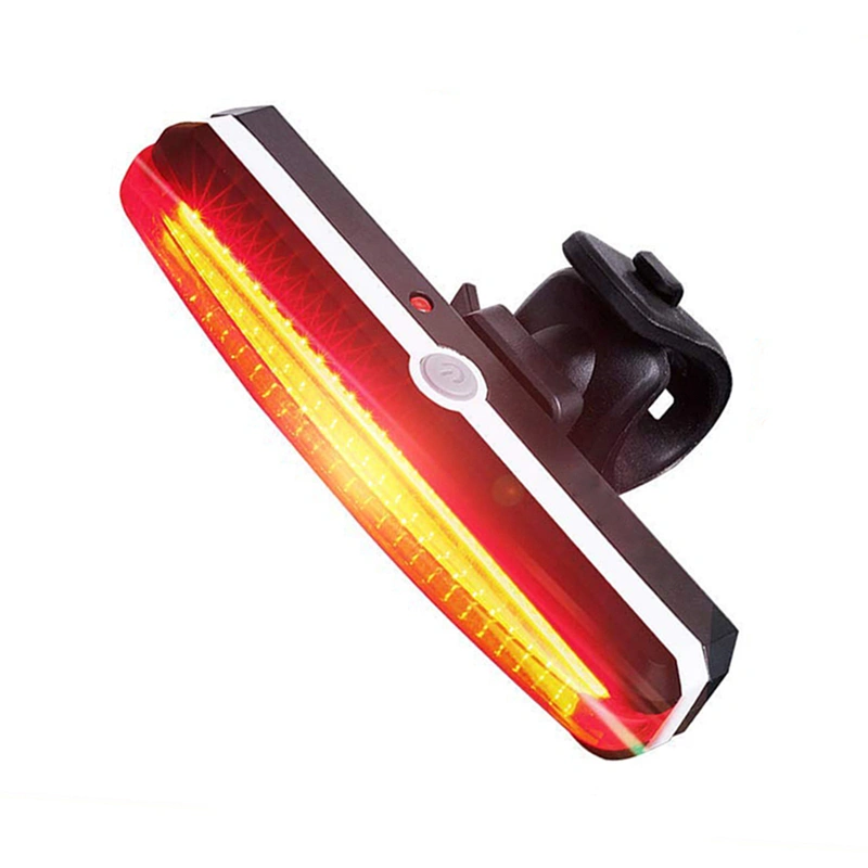 usb rechargeable LED safety warning bicycle rear light 