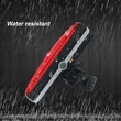 usb rechargeable LED safety warning bicycle rear light 
