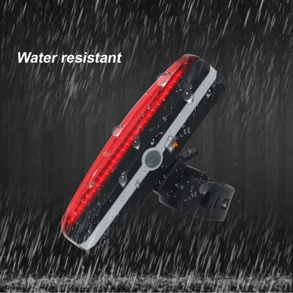 usb rechargeable LED safety warning bicycle rear light 
