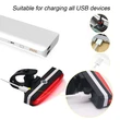 usb rechargeable LED safety warning bicycle rear light 