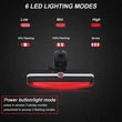 usb rechargeable LED safety warning bicycle rear light 