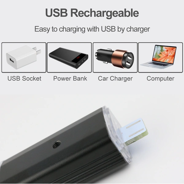  Aluminum Alloy USB Rechargeable LED Bike Front Light