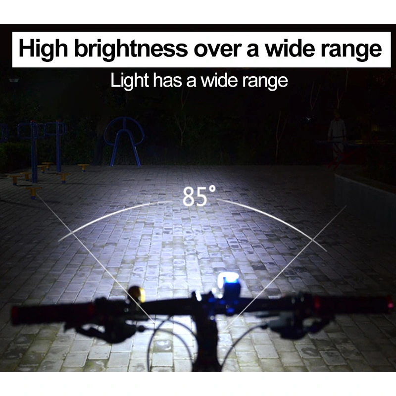  Aluminum Alloy USB Rechargeable LED Bike Front Light