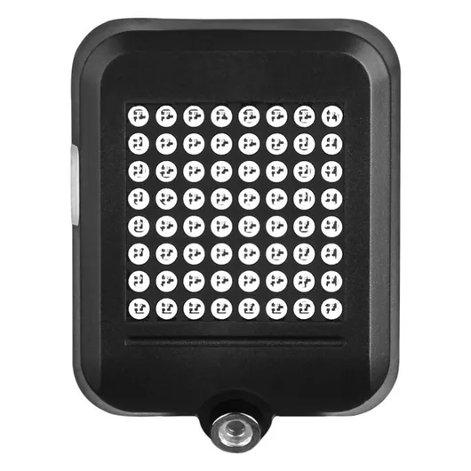 64 LED USB rechargeable Intelligent turn signal brake warning light