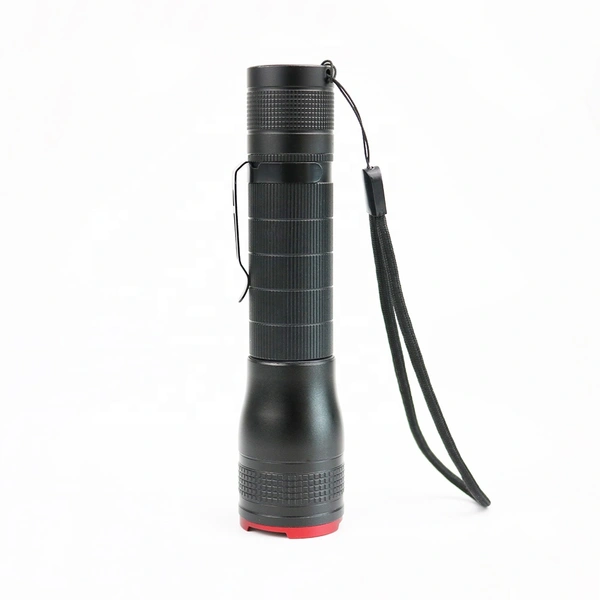 Aluminum Alloy led torch light rechargeable flashlight