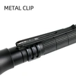 Aluminum Metal Clip USB Rechargeable LED Flashlight