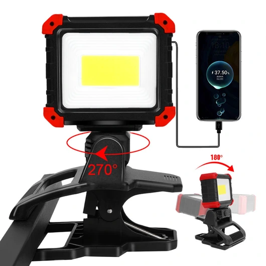 USB rechargeable multi-functional  rotatable work light outdoor waterproof  floodlight auto maintenance light 