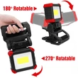 USB rechargeable multi-functional  rotatable work light 