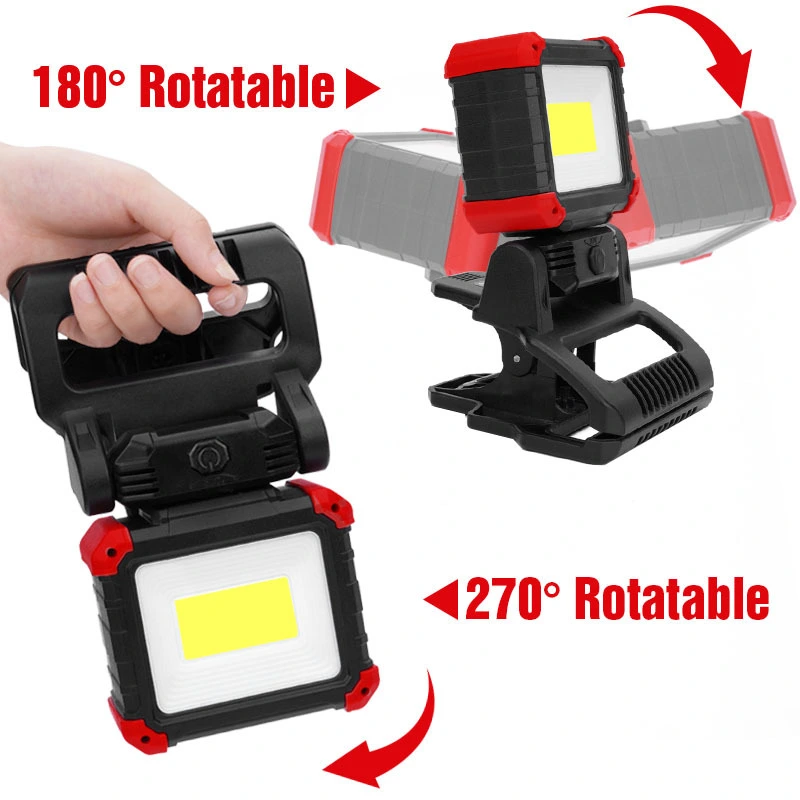 USB rechargeable multi-functional  rotatable work light 