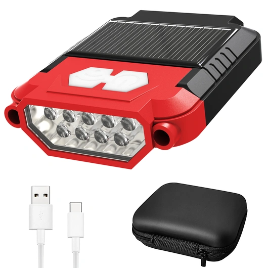 2021 New Rechargeable Motion Sensor Cap Visor Light - 100 Lumens  LED Clip on Hat Light - Headlamp Flashlight for Fishing Running Camping Reading