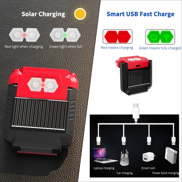 Rechargeable Motion Sensor Cap Visor Light 