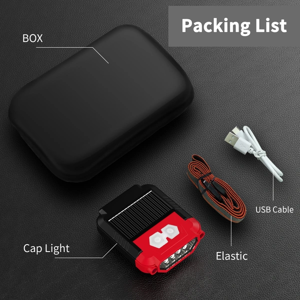 Rechargeable Motion Sensor Cap Visor Light 