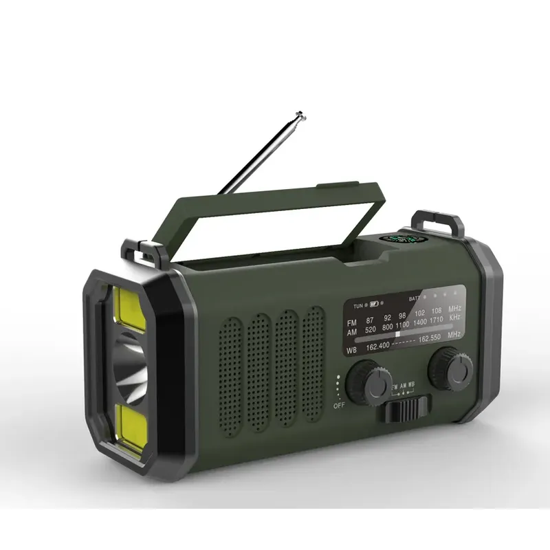 Portable Emergency Portable Am Fm Radio with Reading lamp, Hand Crank