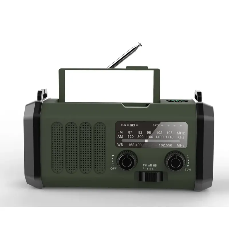 Portable Emergency Portable Am Fm Radio with Reading lamp, Hand Crank