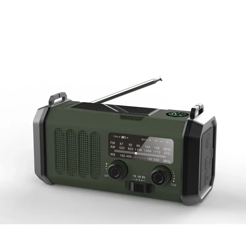Portable Emergency Portable Am Fm Radio with Reading lamp, Hand Crank