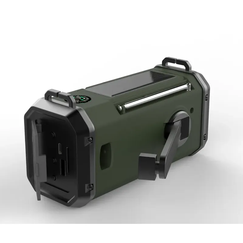 Portable Emergency Portable Am Fm Radio with Reading lamp, Hand Crank