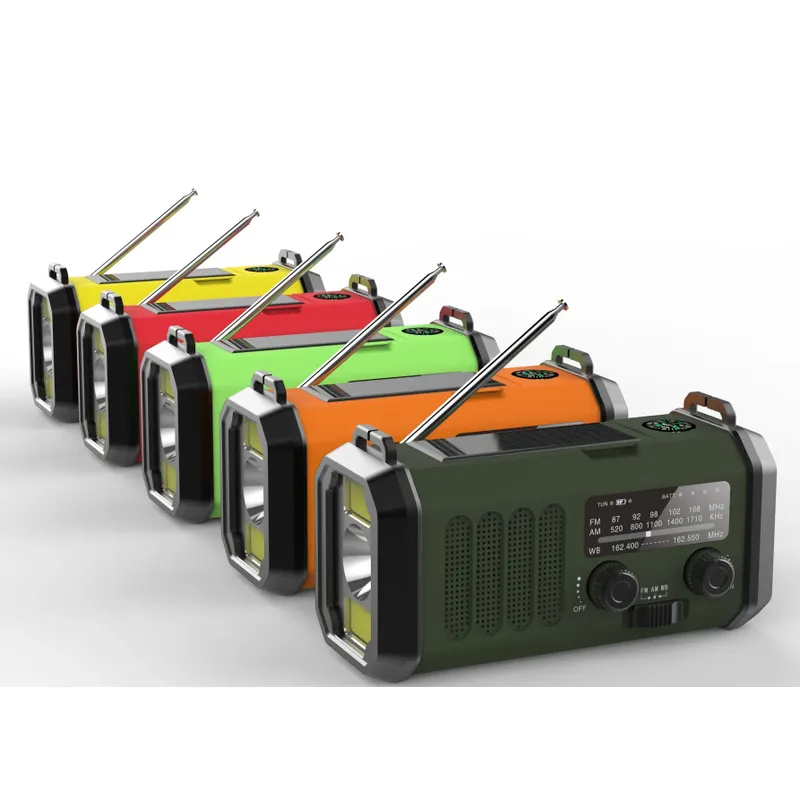 Portable Emergency Portable Am Fm Radio with Reading lamp, Hand Crank