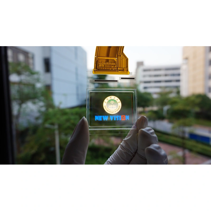 Transparent AMOLED Display Demos