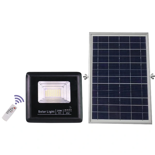 Lampe solaire LED 25W | Projecteur solaire | Éclairage noble 