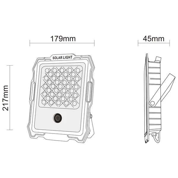 100W Solar Flood Light|LED Solar Light 100W|Noble Lighting