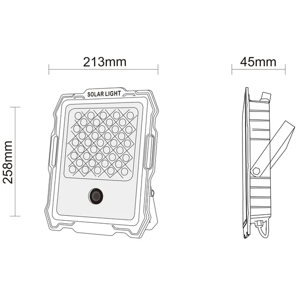 Luz de inundación solar 200w | luz solar led 200w | iluminación noble 